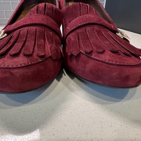 NEW Burgandy Suede Giani Bernini Size 10 Memory foam 2” heels never worn - Picture 12 of 16